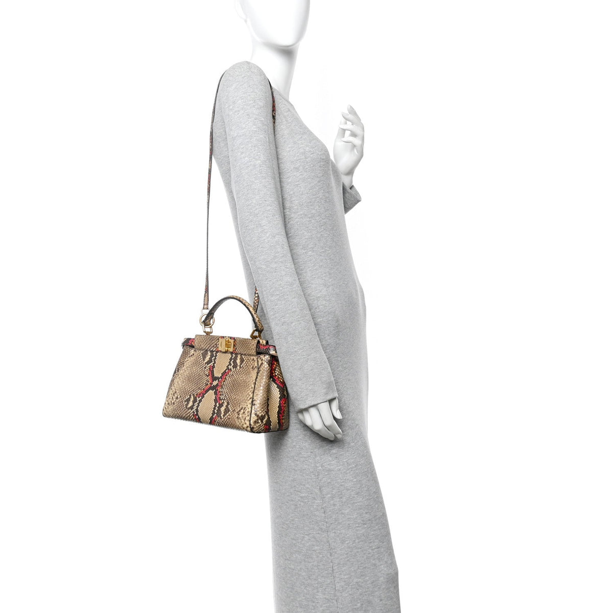 Snakeskin Mini Peekaboo Iconic Satchel Daisy Roccia