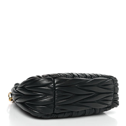 Nappa Matelasse Small Wander Hobo Black