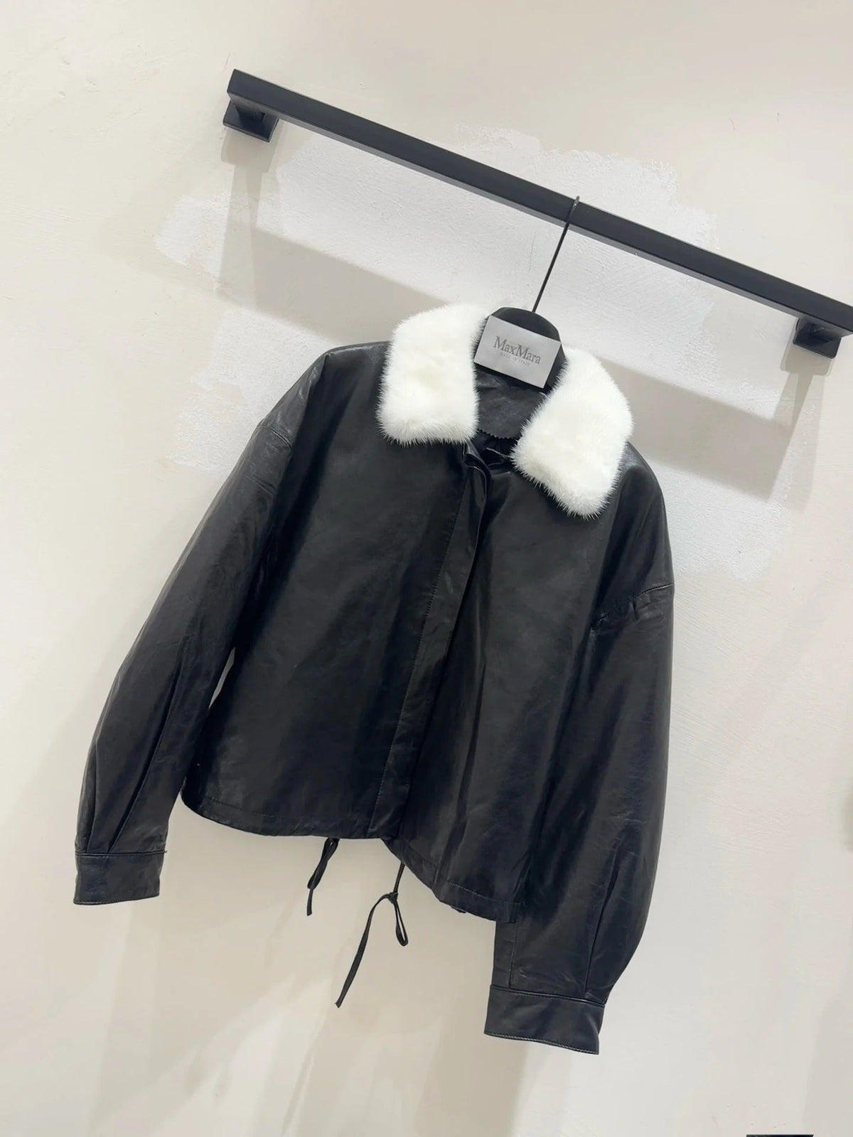 MAX MARA 25S SHEEPSKIN AND MINK FUR COAT 154