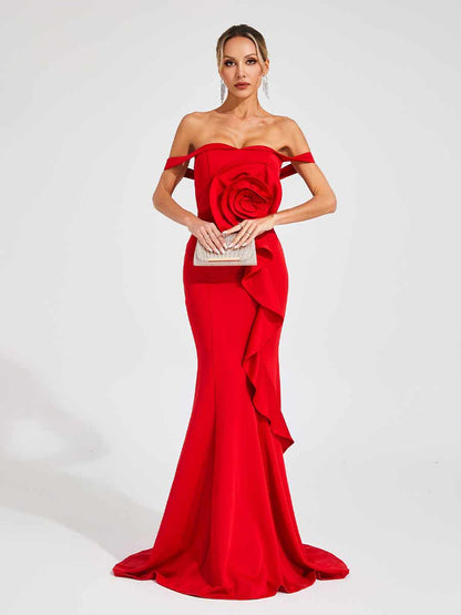 Poppy Maxi Dress In Red