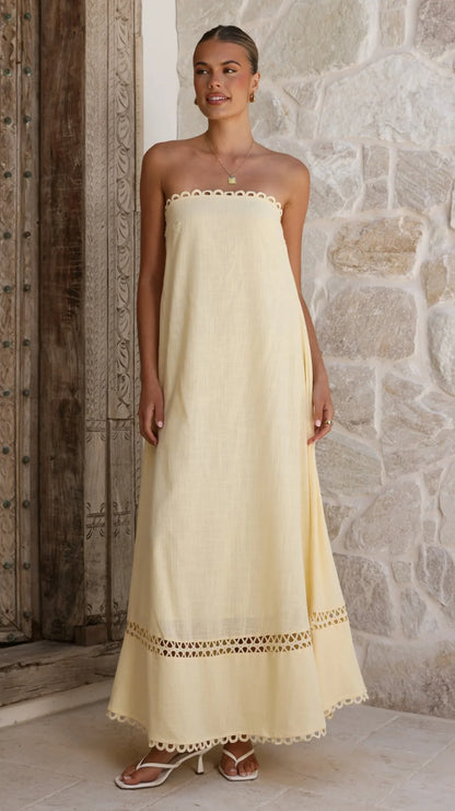 Sandra Maxi Dress - Yellow