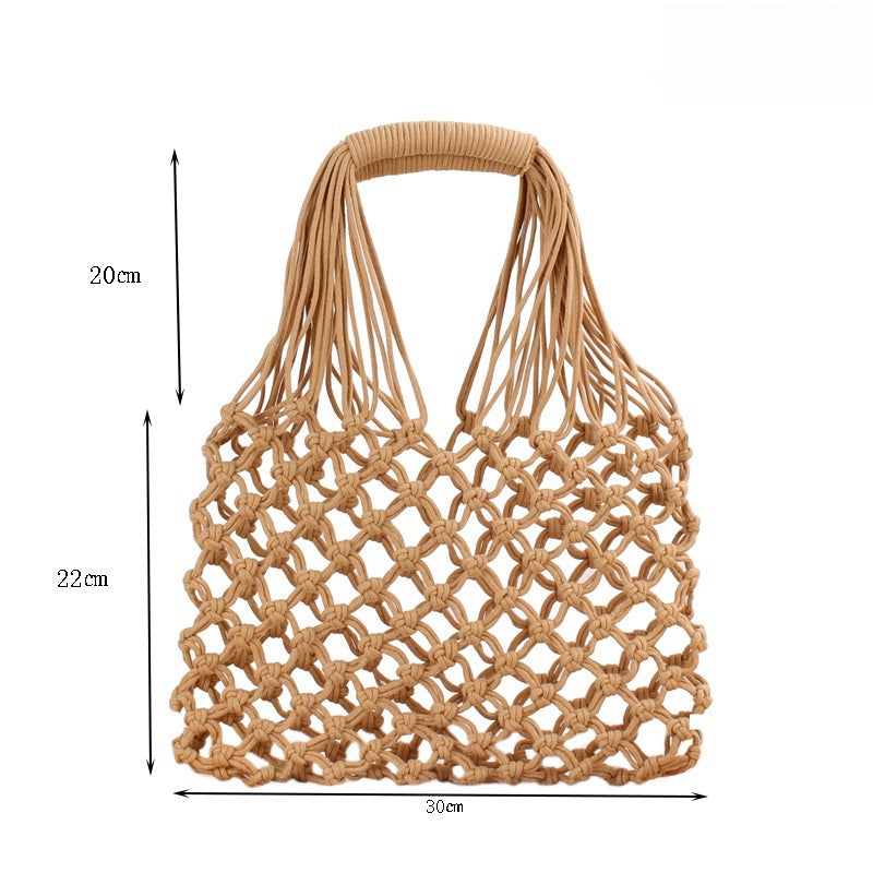 Crochet Market Bag Hollow Hand Woven Bag