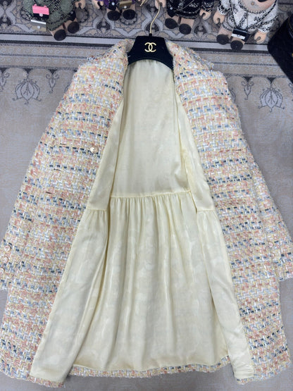 CC Coat Dress Multicolor Cotton Polyamide 251915