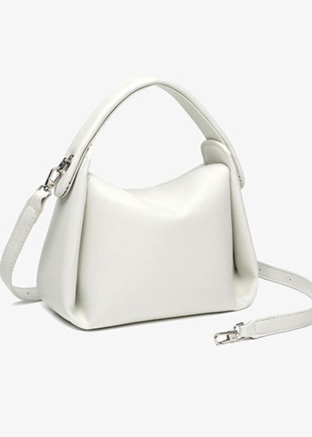 Structured Leather Crossbody Bag With Handle