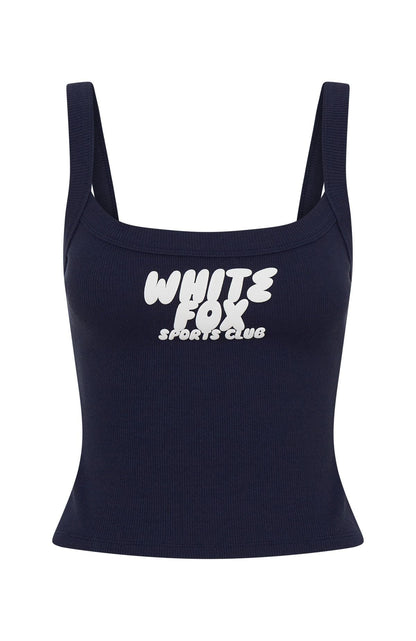 Club 14 Allie Singlet Top Navy