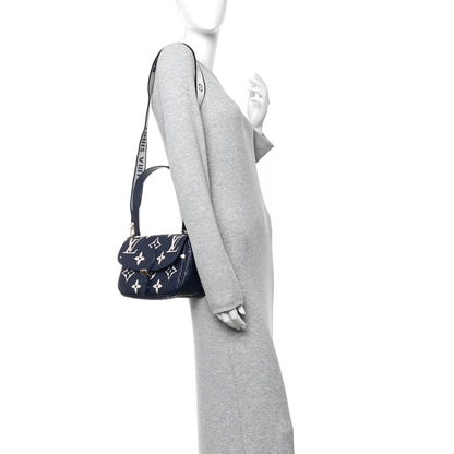 Empreinte Giant Monogram Diane Navy Creme