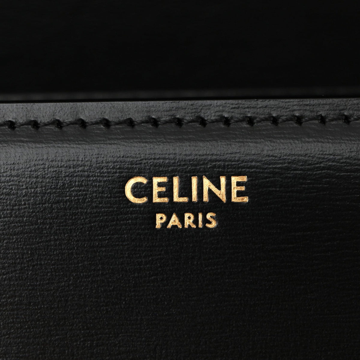 Shiny Calfskin Medium Triomphe Black
