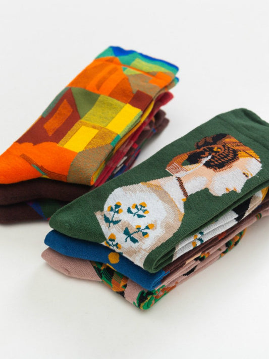 Designer Socks Children Boneless Sewing Head Pop Style Small Red Book Women'S Cotton Socks