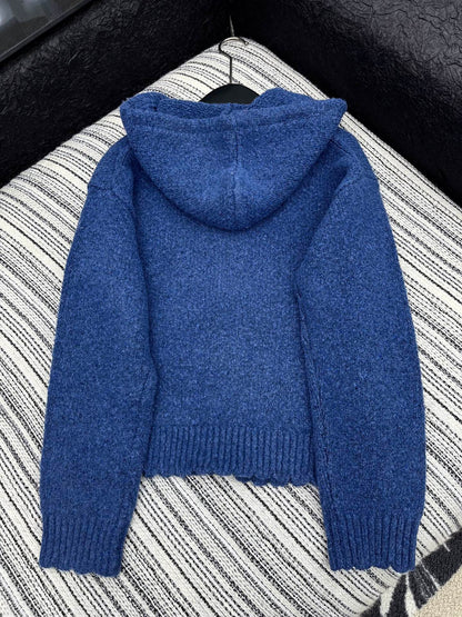 CC 2025 Hooded Jacket Blue Wool 325888