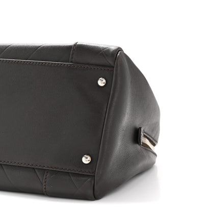 Calfskin Chevron CC All Day Long Boston Brown