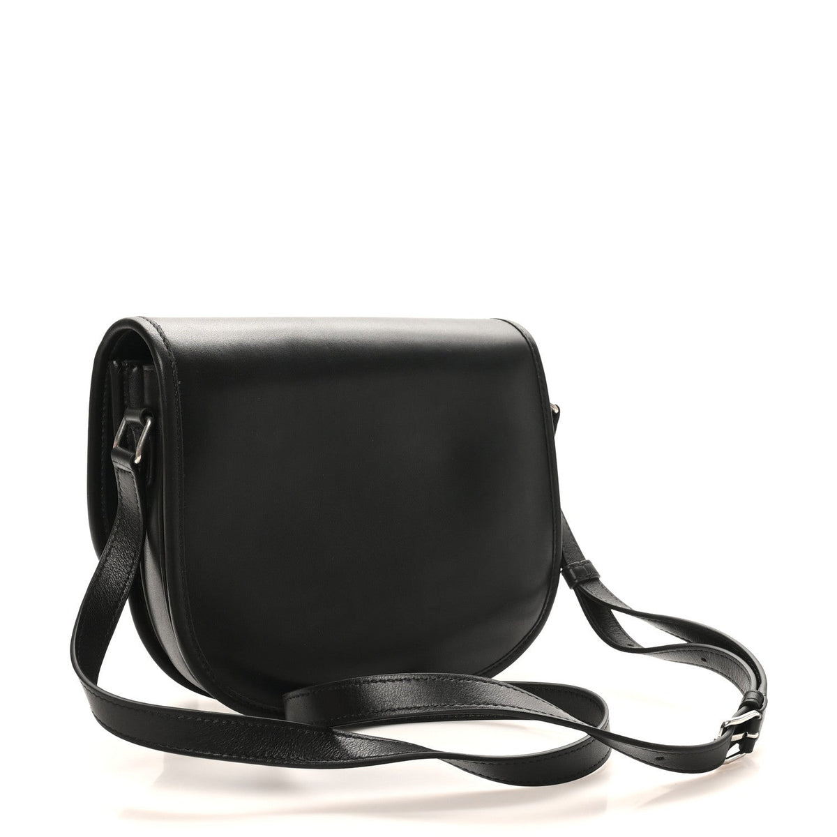 Supple Calfskin Triomphe Medium Besace Black