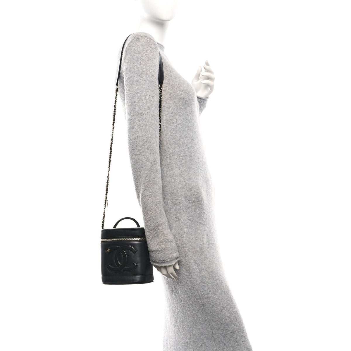 Lambskin Timeless Vanity Cosmetic Case Black