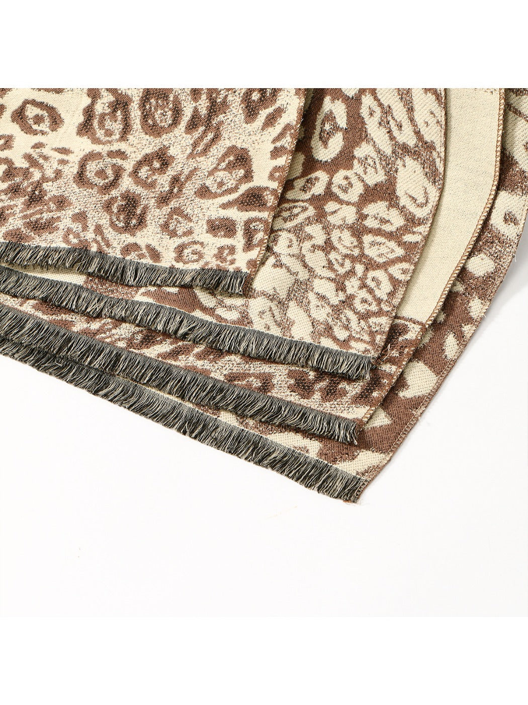 Sscarvii - Leopard Print Thick Winter Scarf