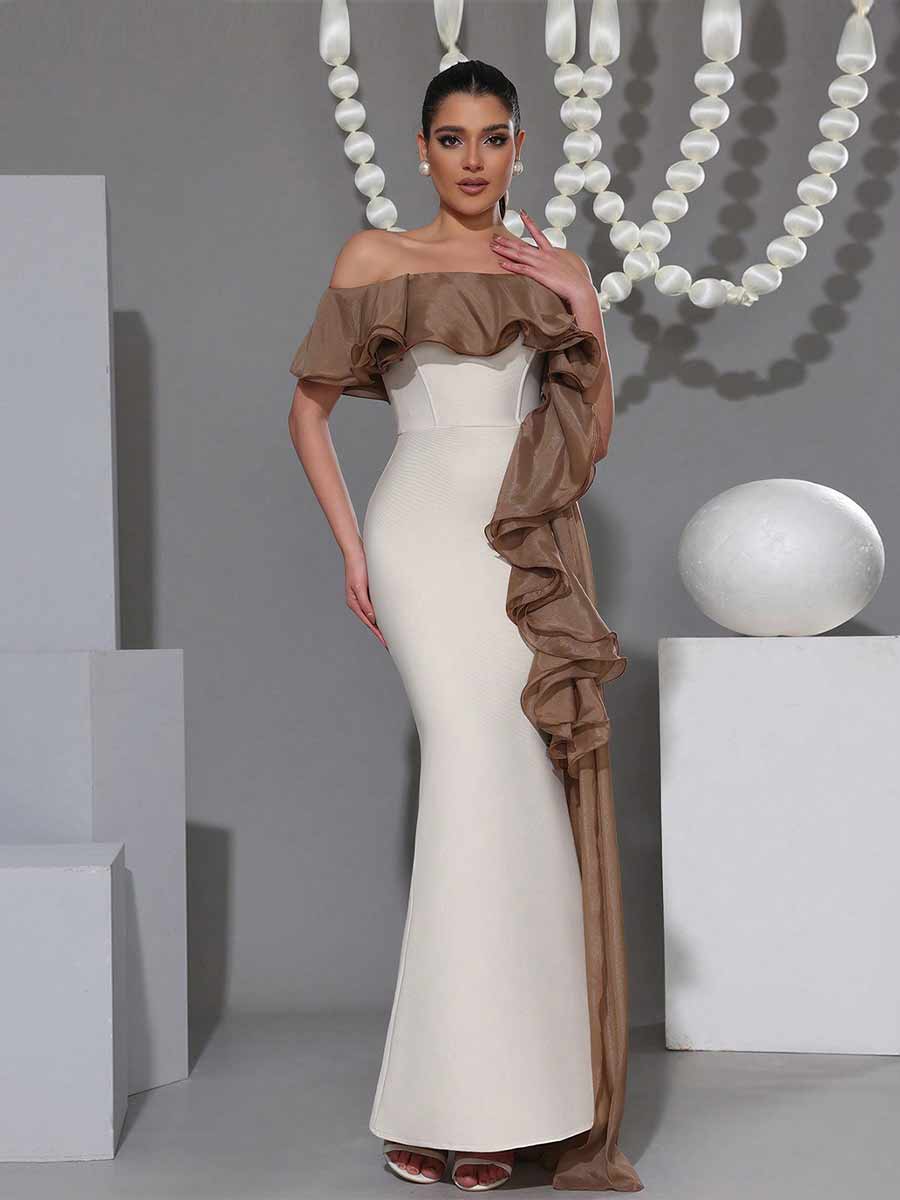 Indira One Shoulder Maxi Dress
