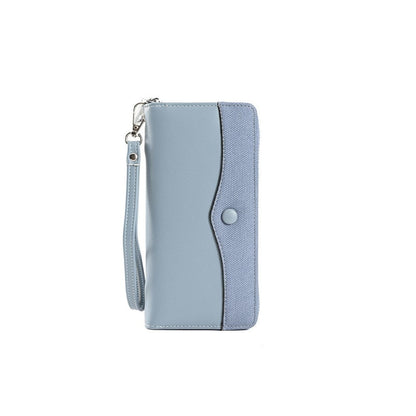 PU Leather Zipper Coin Purse Handbag Cell Phone Bag
