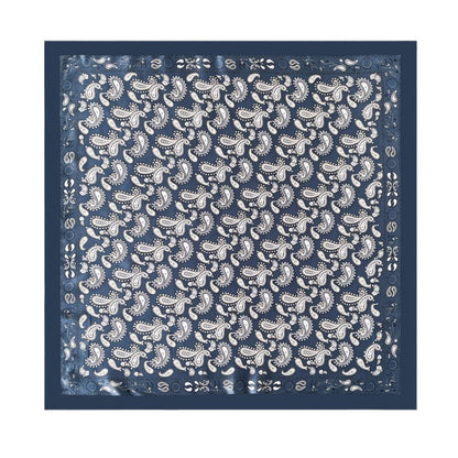 Scarvii - Soft Vintage Paisley Printed Square Scarf