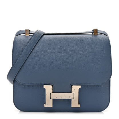 Epsom Constance Verso 24 Bleu Agate Gris Mouette