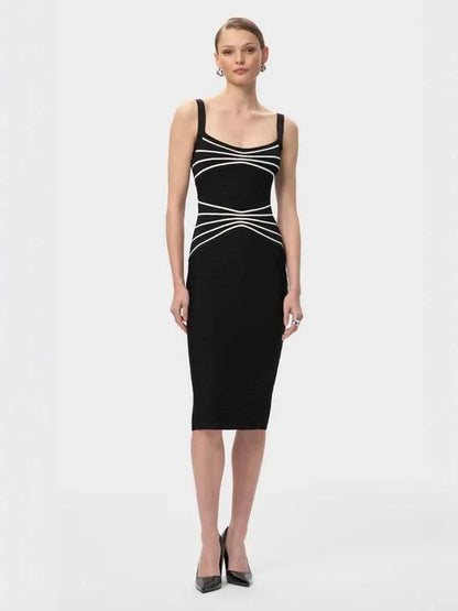 Juliana Sleeveless Bandage Midi Dress