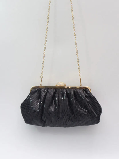 Ivana Fish-Scale Sequin Evening Bag