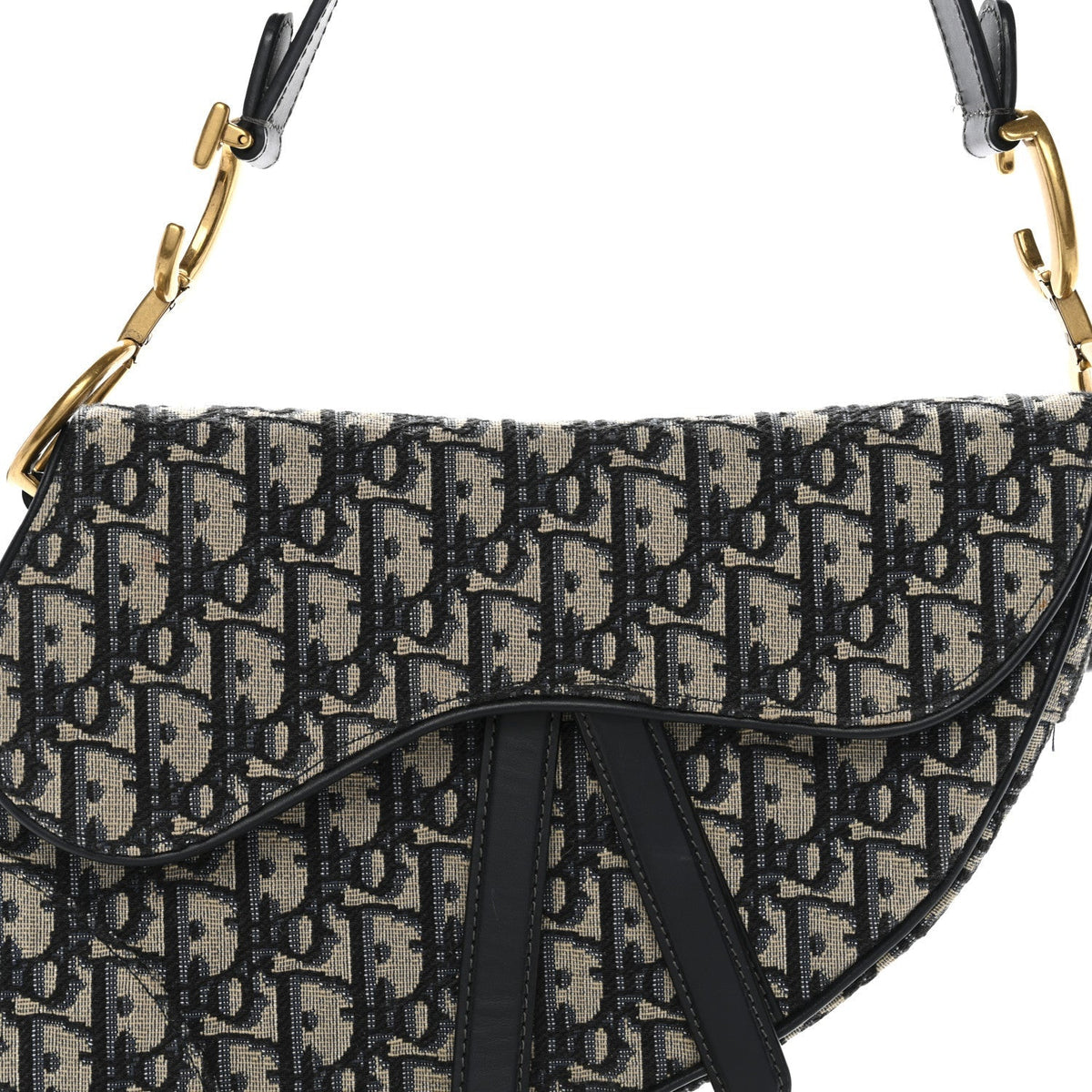 Oblique Saddle Bag Blue