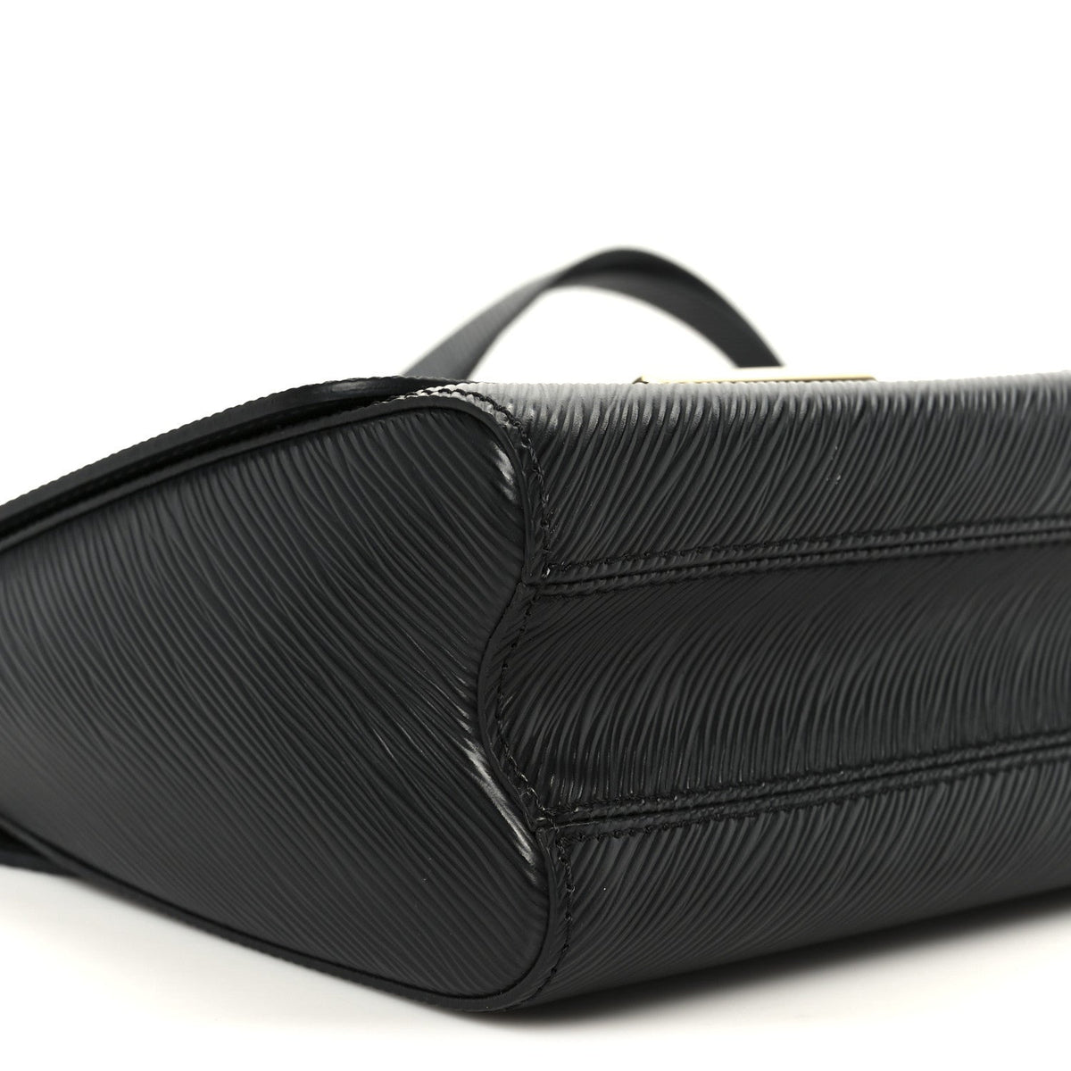Epi Twist Braided Strap Shoulder Bag MM Black