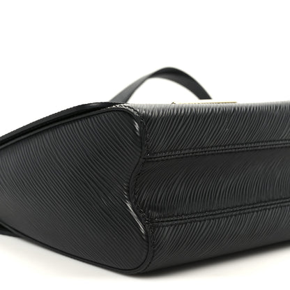 Epi Twist Braided Strap Shoulder Bag MM Black