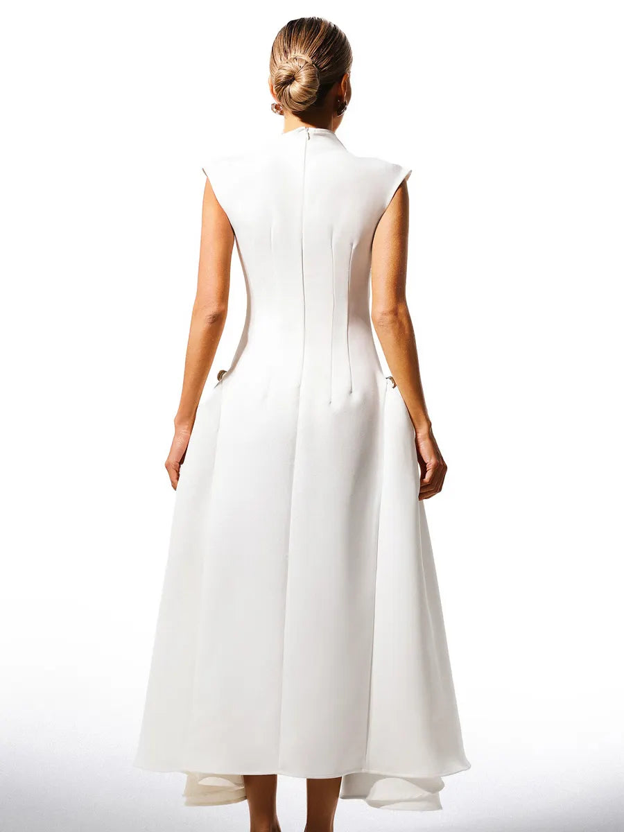 Evelina Choker Sleeveless Maxi Dress