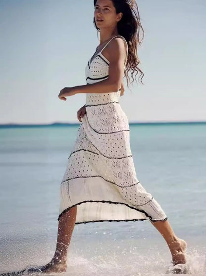 Valeria Knitted Beach Maxi Dress