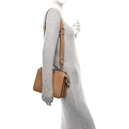 Cuoio Romano Vitello Elaphe Cover Sellerissima Monochrome Mini Peekaboo I SEE U Satchel Cammello