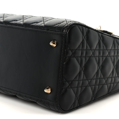 Lambskin Cannage Medium Lady Dior Black
