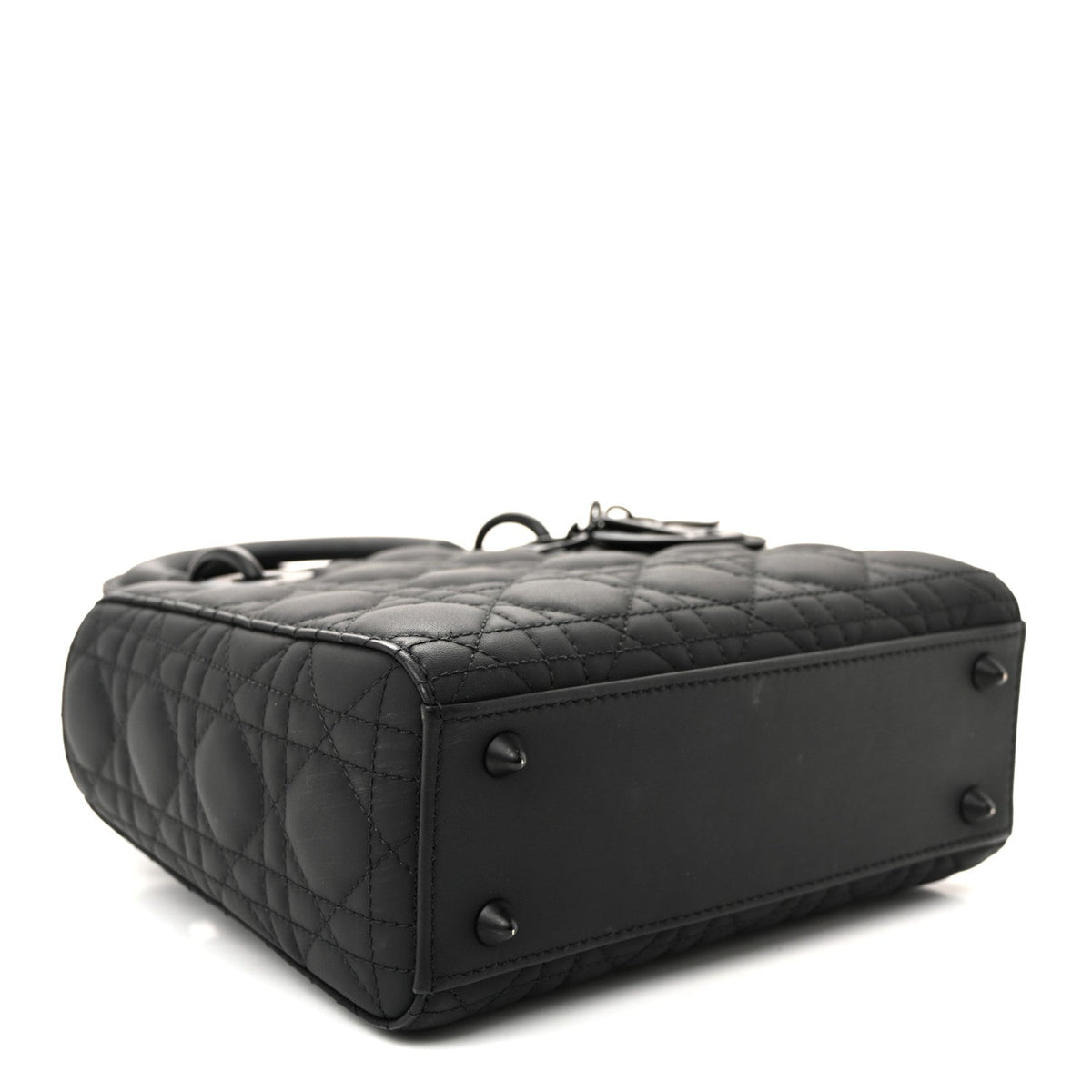 Ultra Matte Calfskin Cannage Small My ABCDior Lady Dior Black