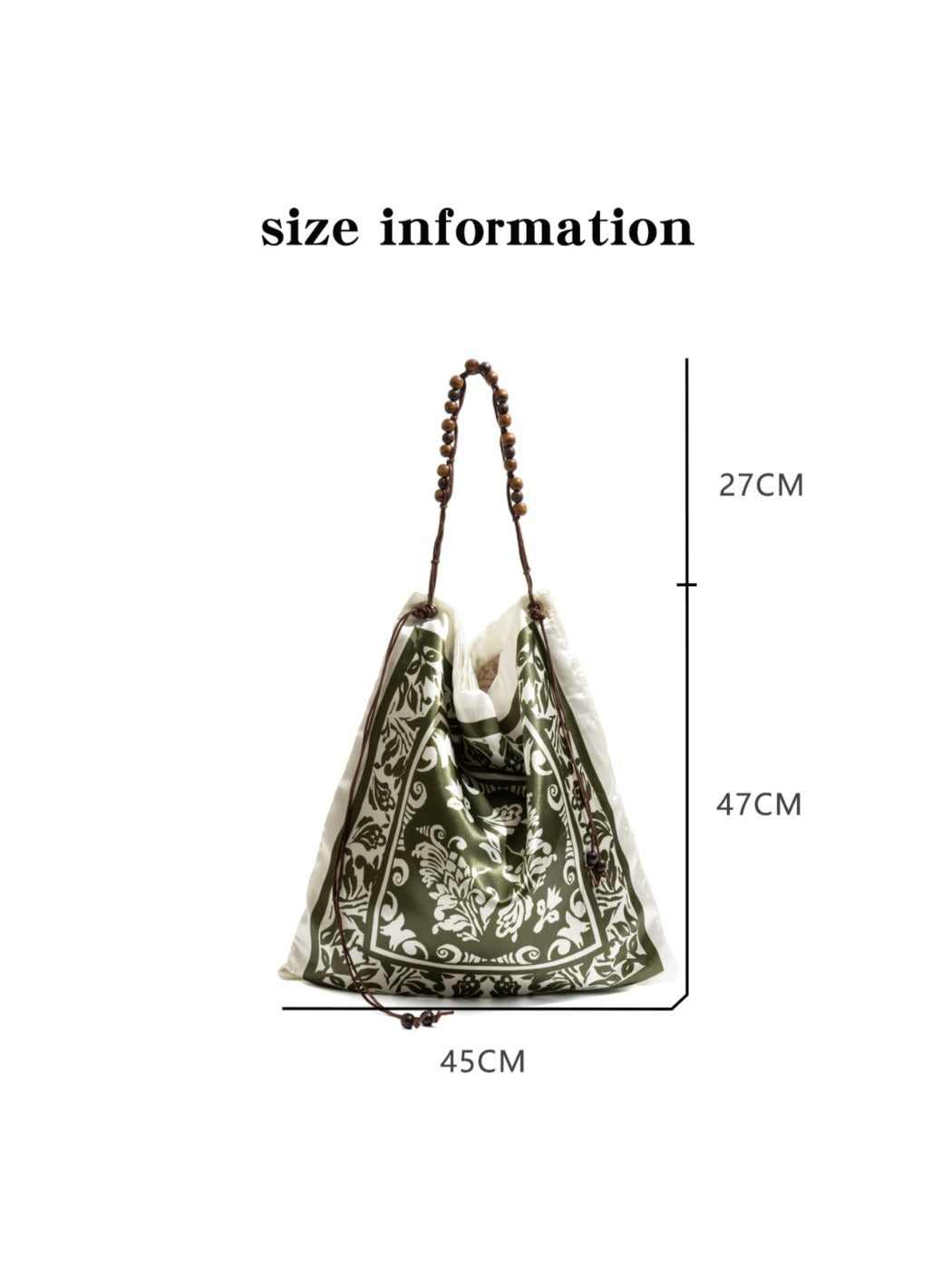 Cosbai - Boho Floral &amp; Plant Shoulder Bag - Spacious &amp; Stylish