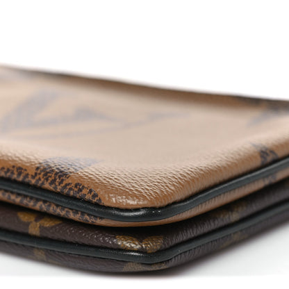 Reverse Monogram Giant Double Zip Pochette