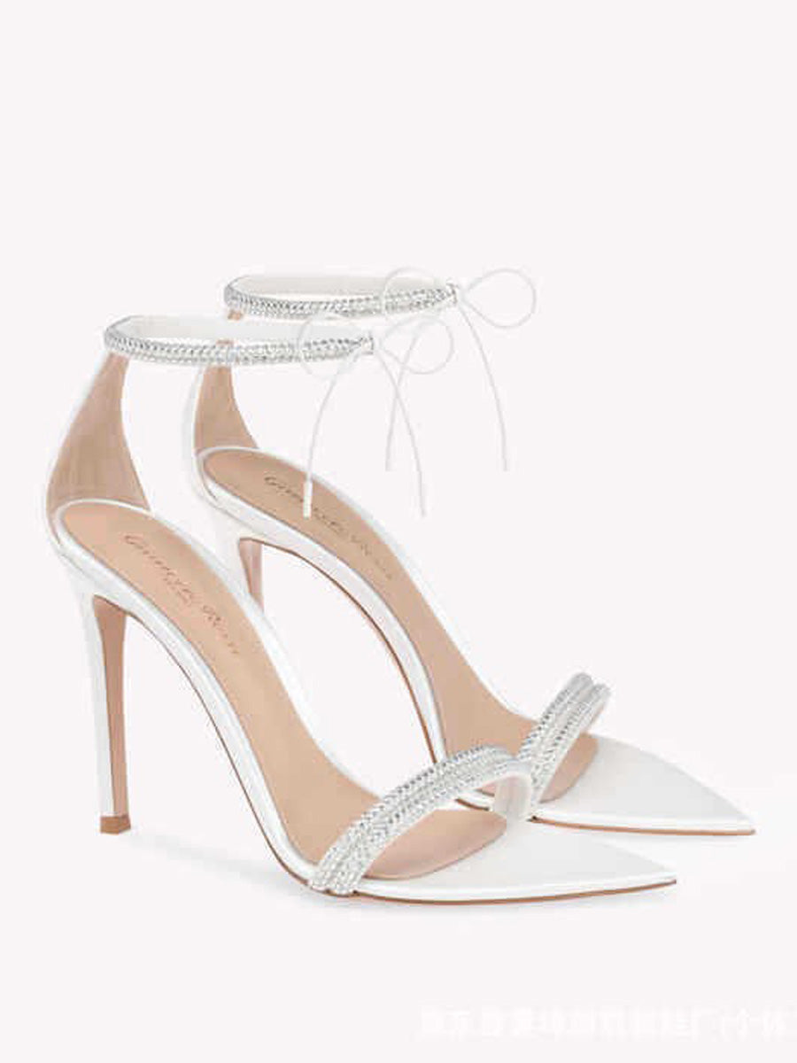Noelia Pointed-Toe Strappy Sandals