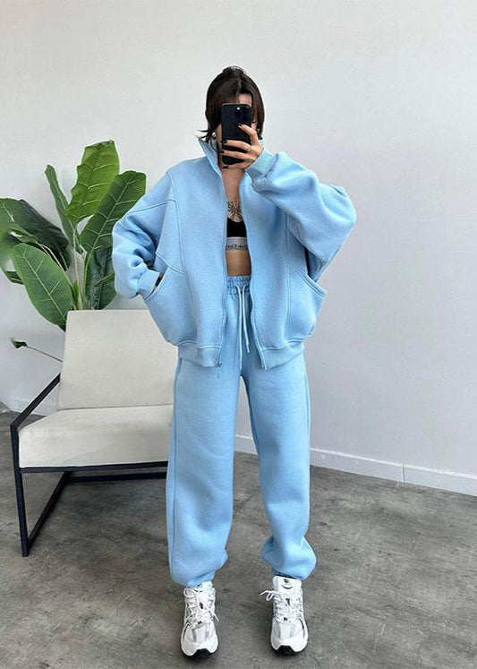 Oversized Hoodie And Jogger Set Soft Fabric