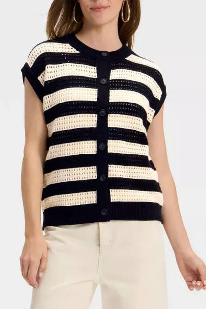 Women's Pointelle Sweater Vest