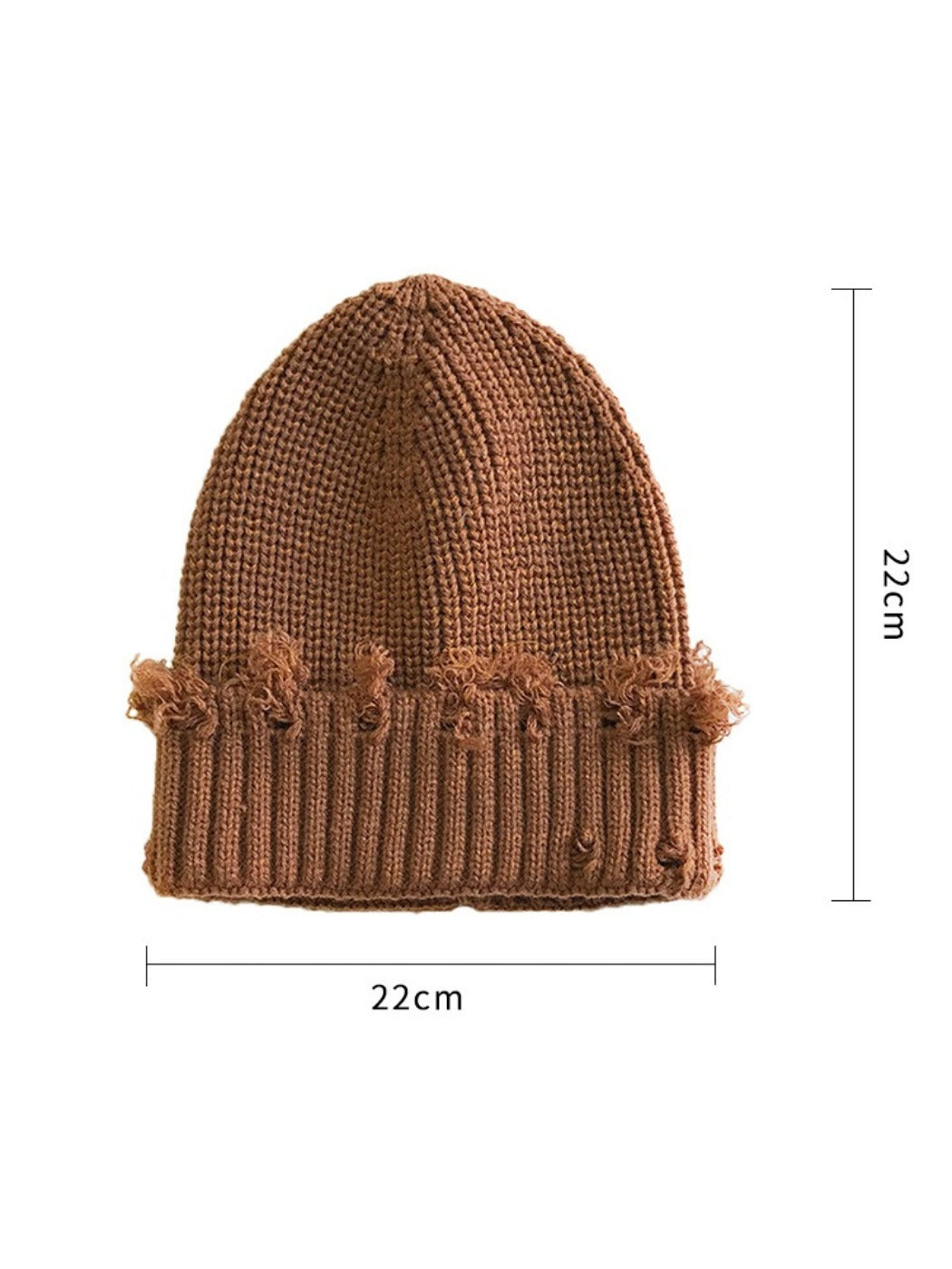 Haila - Distressed Knitted Beanie