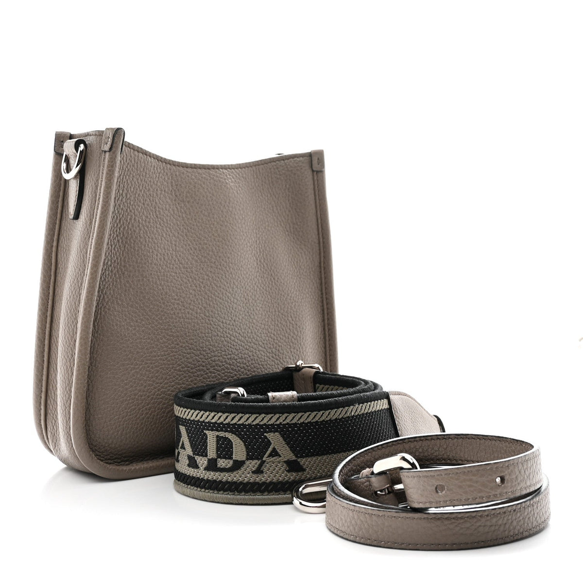 Vitello Daino Soft Mini Hobo Messenger Bag Argilla