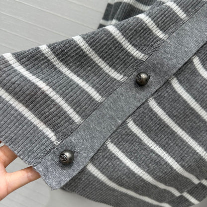 CD 25 Cardigan Grey Linen Cashmere