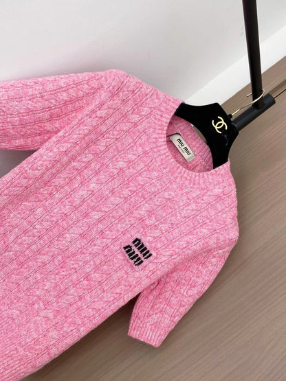 MIUMIU SHORT-SLEEVE SWEATER STYLE 700