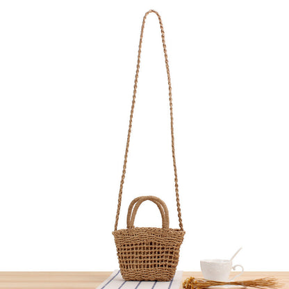 Crochet Market Bag Cherry Woven Bag