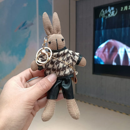 Cute Rabbit Plush Keychain