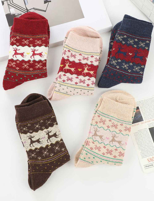 Christmas Cute Thick Warm Crew Socks