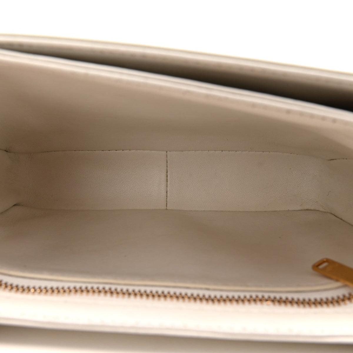 Shiny Calfskin Teen Triomphe Arctic White