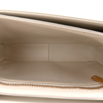 Shiny Calfskin Teen Triomphe Arctic White