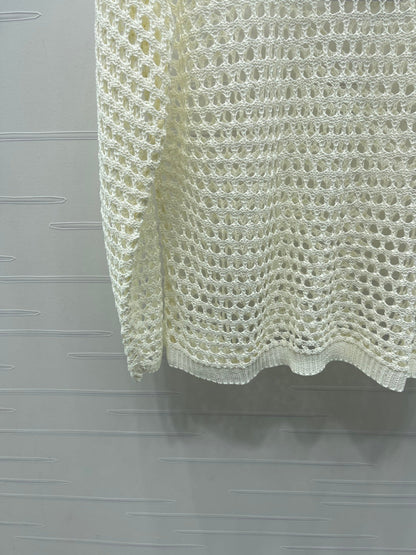 CC Ayered Long-Sleeved Top Ivory Knit 343583