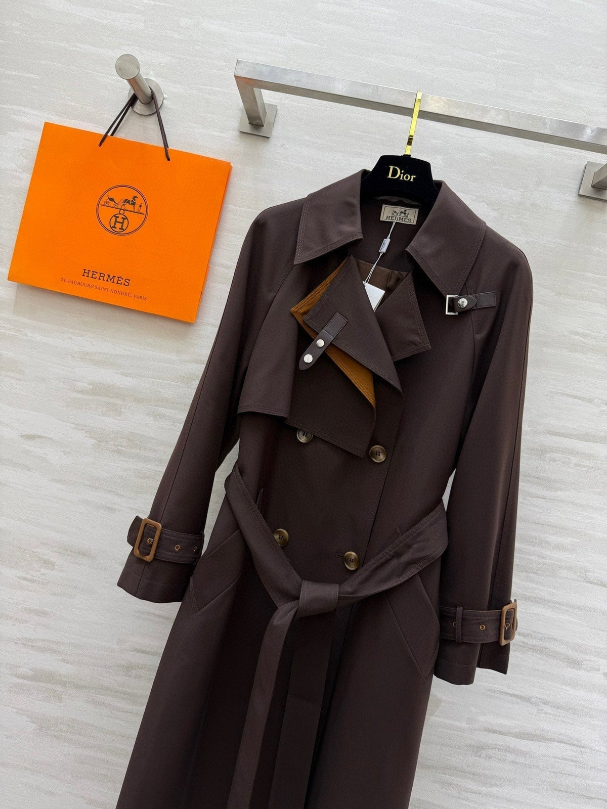 HERMES 25S LONG WINDBREAKER 527670