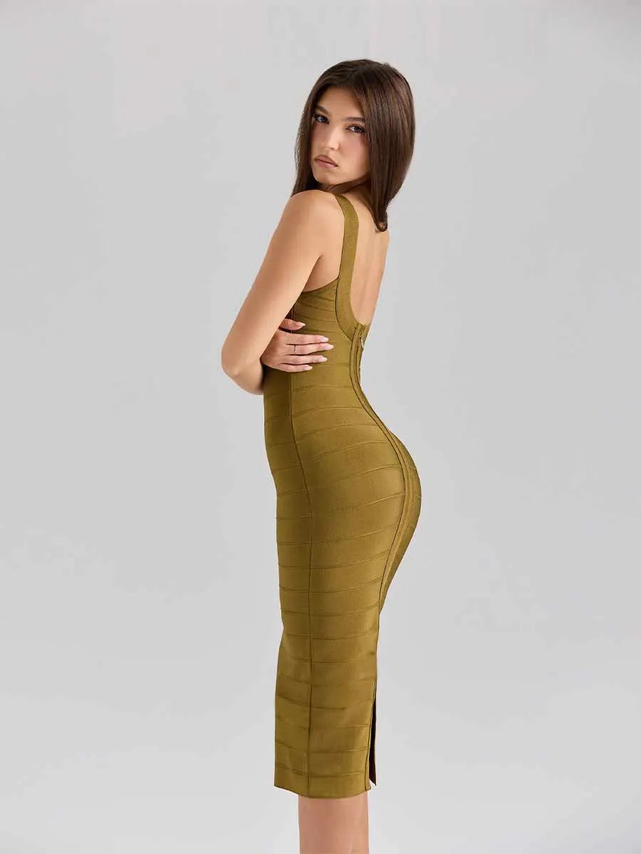 Esmeralda Bandage Midi Dress