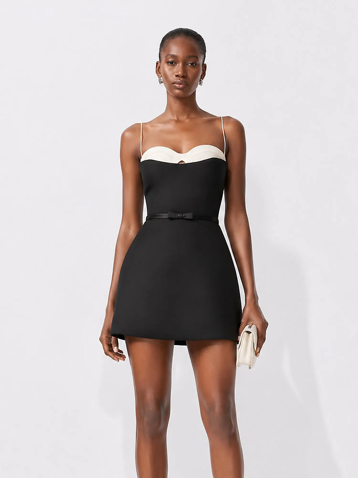Nala Color-block Camisole Mini Dress