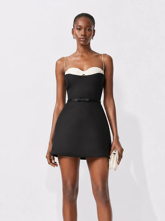 Nala Color-block Camisole Mini Dress